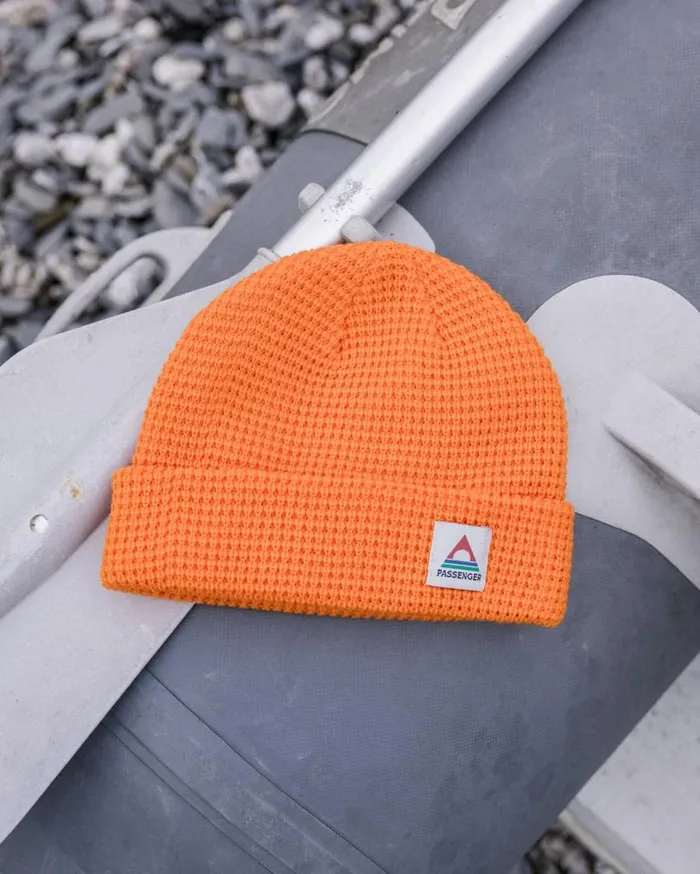 Passenger Clothing Moss Double Layer Recycled Waffle Beanie Mandarin WomenMen Beanies