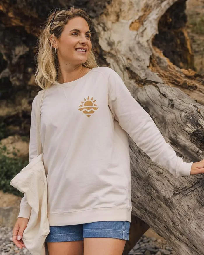 Passenger Clothing Mystic Recycled Cotton Sweatshirt Birch Women Hoodies and Sweatshirts