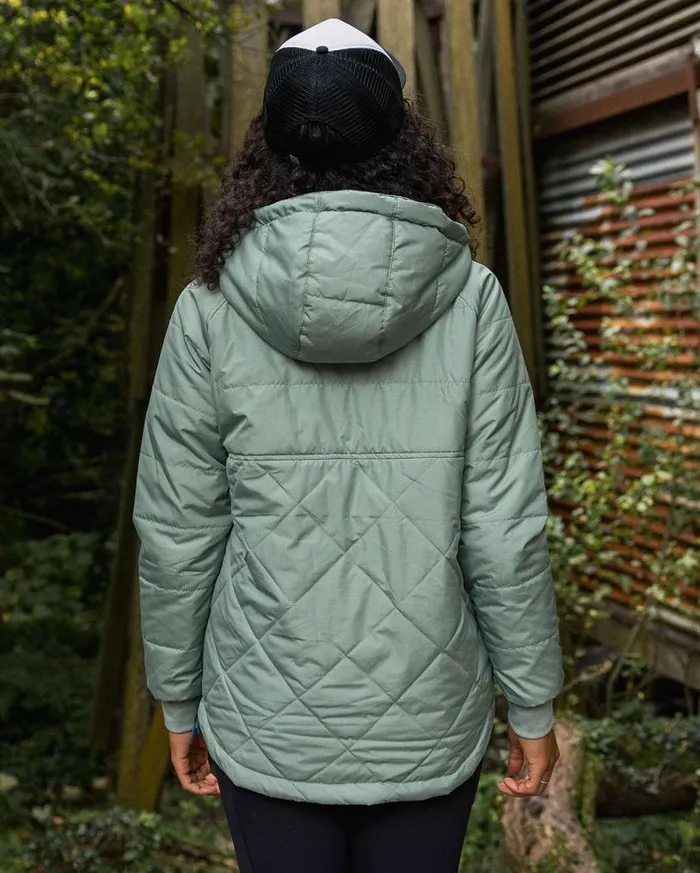 Passenger Clothing Ocean Recycled Insulated 12 Zip Jacket Pistachio Women Jackets