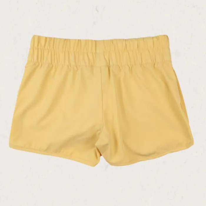 Passenger Clothing Out There Hemp All Purpose Swim Short Pastel Yellow Women Shorts