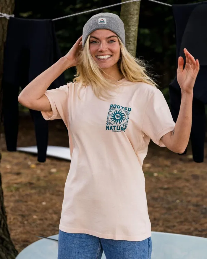 Passenger Clothing Rooted In Nature Recycled Cotton TShirt Peach Whip Women Tops and TShirts