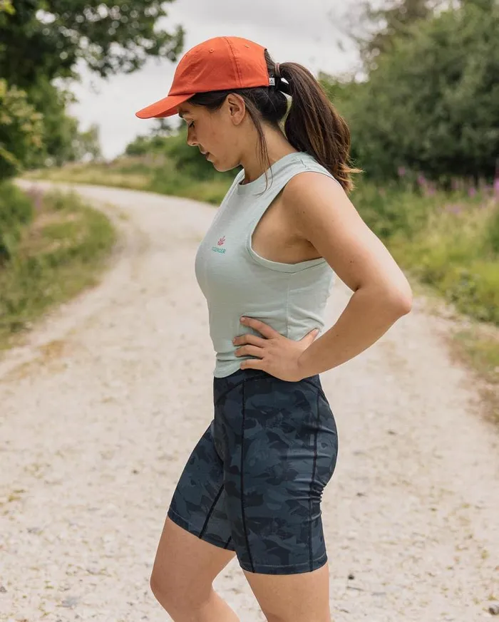 Passenger Clothing Route Recycled Active Short Black Abstract Women Activewear
