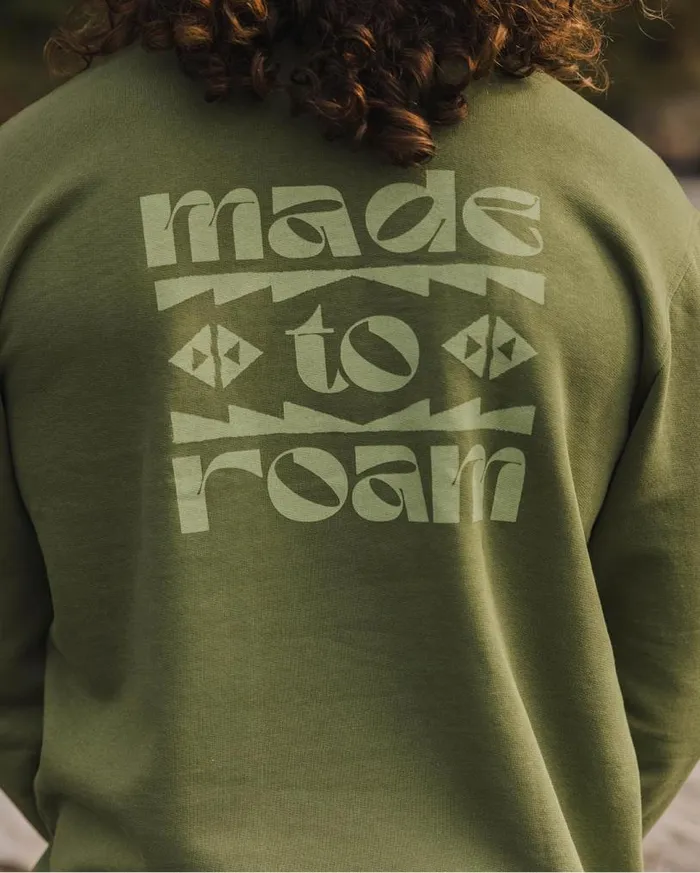 Passenger Clothing Sunrise Recycled Cotton Sweatshirt Loden Green Men Hoodies and Sweatshirts