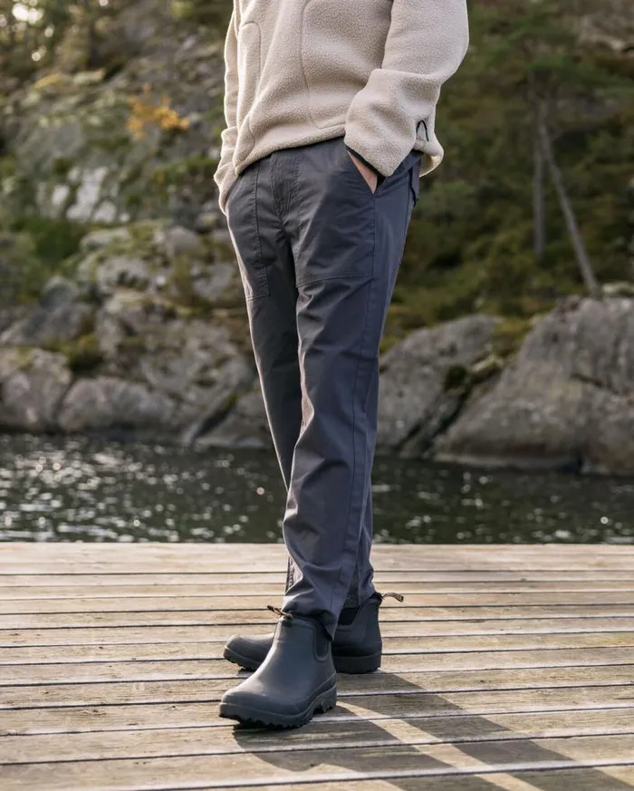 Passenger Clothing Timeless Crop Trouser Charcoal Men Trousers