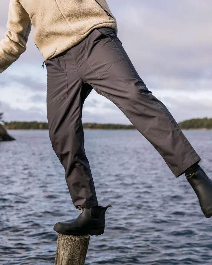 Passenger Clothing Timeless Crop Trouser Charcoal Men Trousers