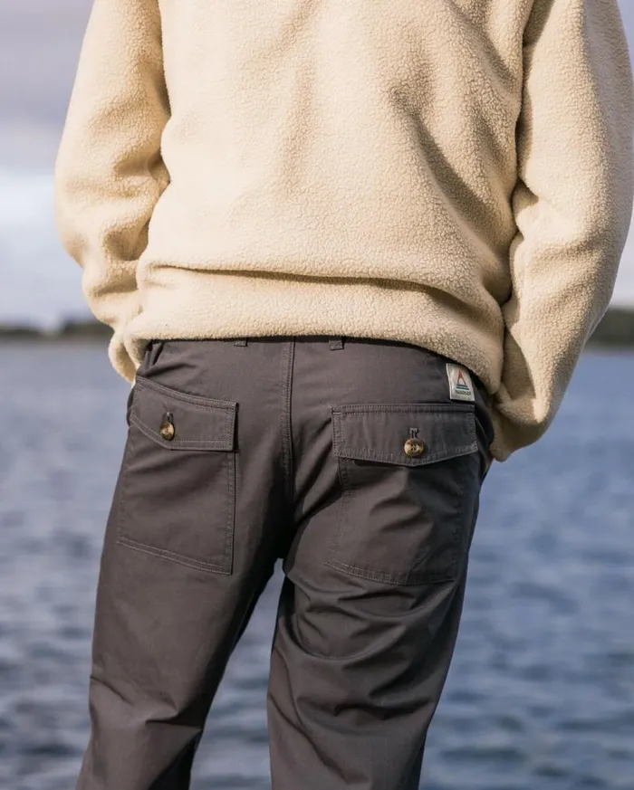 Passenger Clothing Timeless Crop Trouser Charcoal Men Trousers