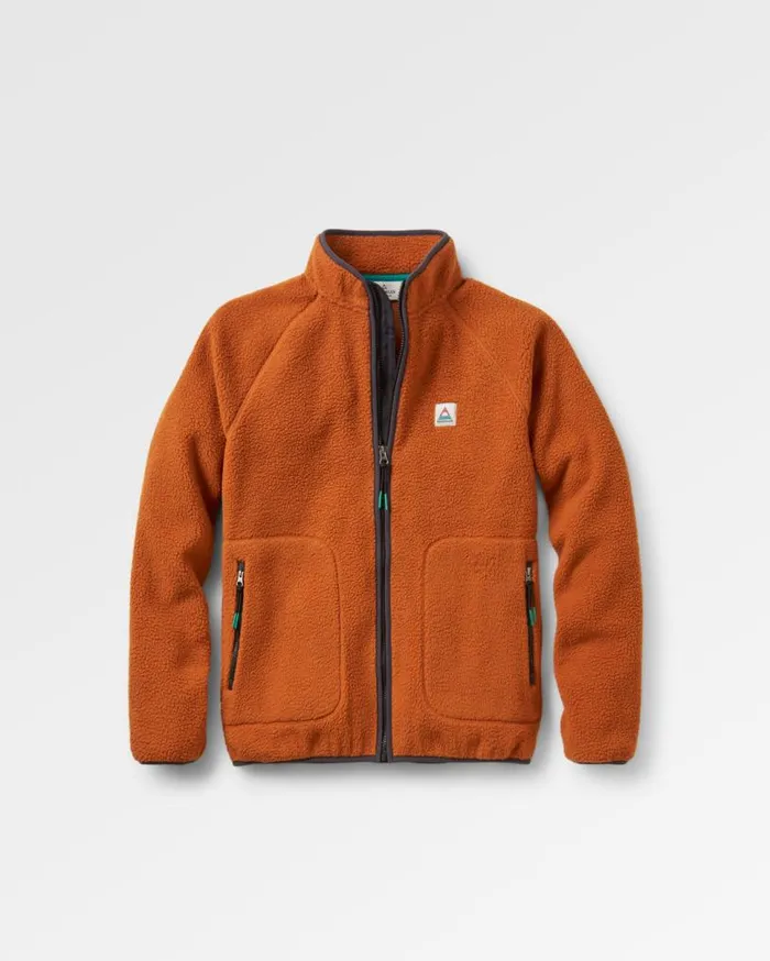 Passenger Clothing Tripper 20 Full Zip Recycled Sherpa Fleece Glazed Ginger Men Fleece