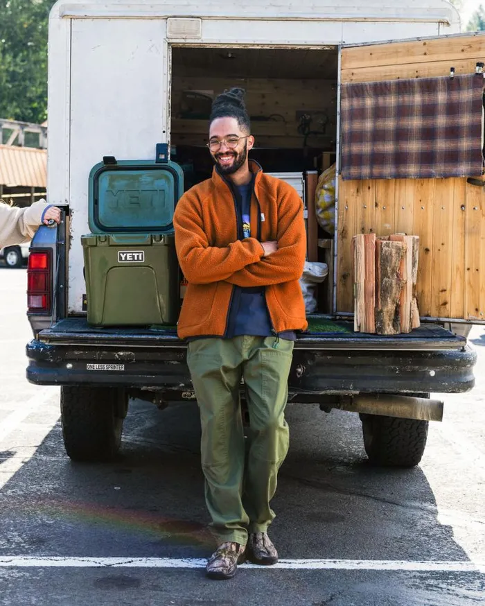 Passenger Clothing Tripper 20 Full Zip Recycled Sherpa Fleece Glazed Ginger Men Fleece