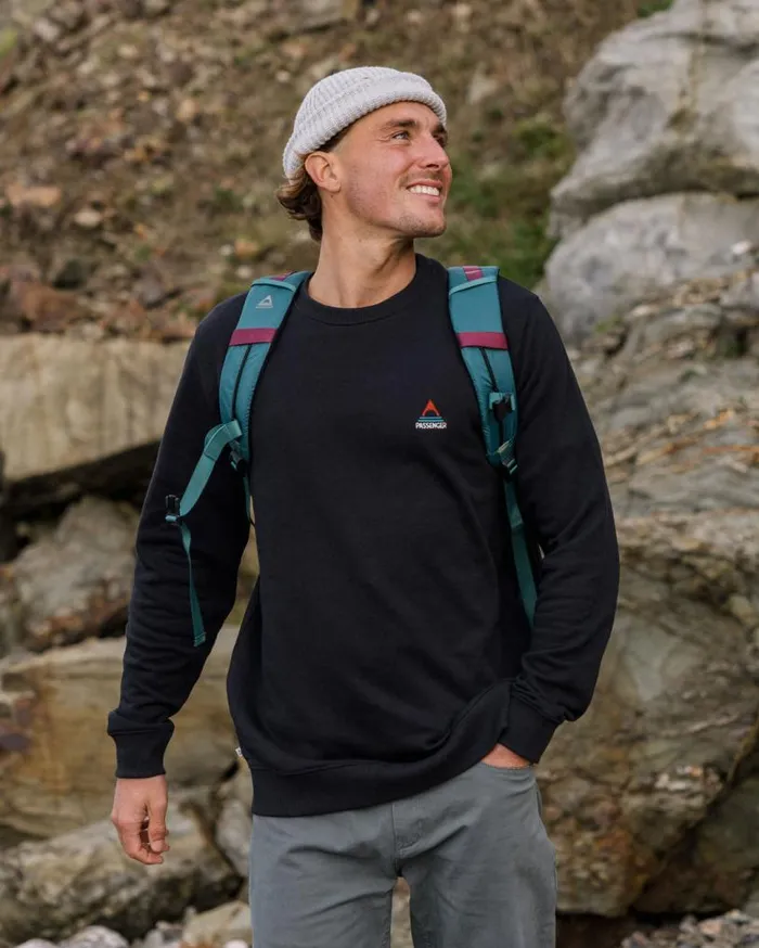Passenger Clothing Vita Organic Cotton Sweatshirt Black Men Hoodies and Sweatshirts