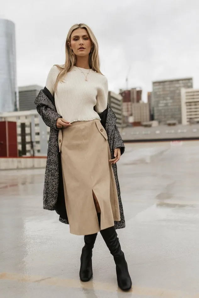 Pearl Embellished Sweater In Cream Cream Women Bohme Tops
