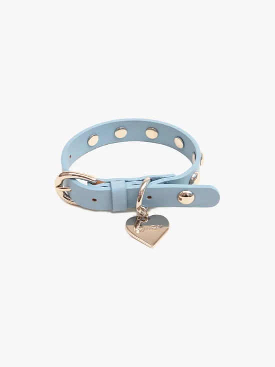 Pet Lisa Says Gah Women Dog Stud Collar Powder Blue
