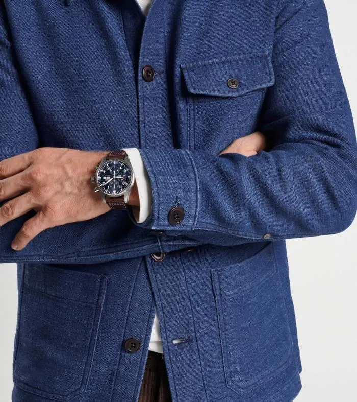 Peter Millar Jackets 038 Coats Men Indigo Chore Coat