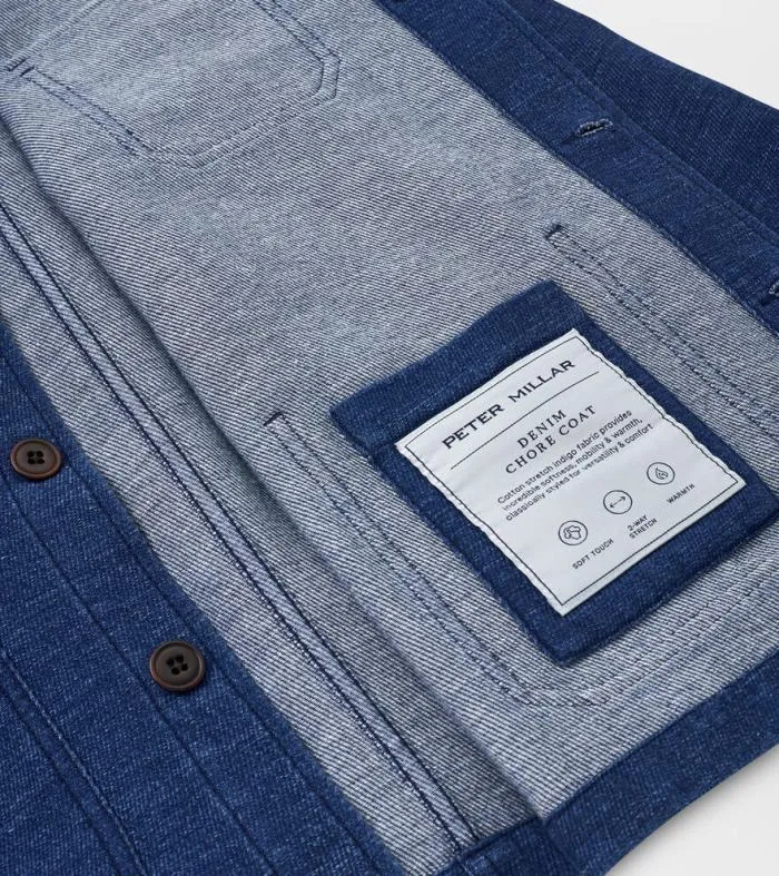 Peter Millar Jackets 038 Coats Men Indigo Chore Coat