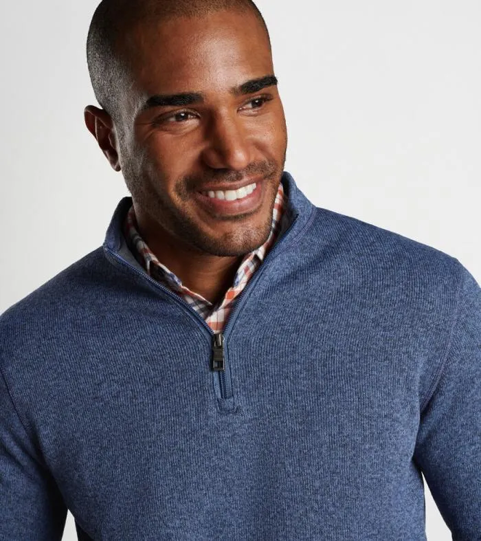 Peter Millar Pullovers Men Crown Sweater Fleece QuarterZip