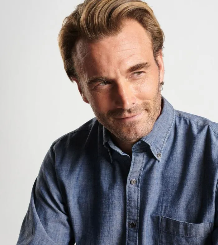 Peter Millar Sport Shirts Men Tamworth Chambray Sport Shirt