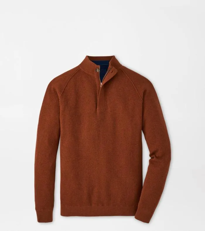 Peter Millar Sweaters Men Davenport Basketweave QuarterZip
