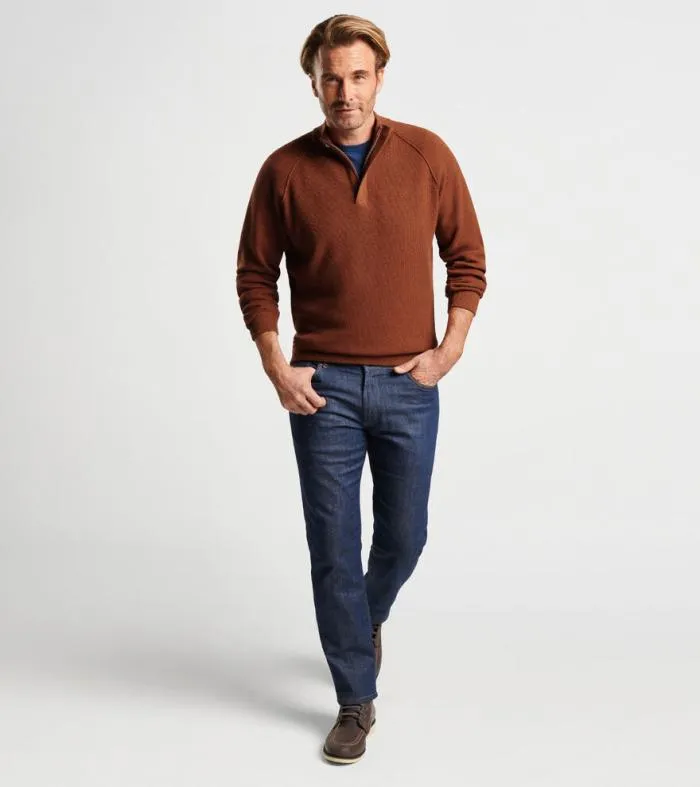 Peter Millar Sweaters Men Davenport Basketweave QuarterZip