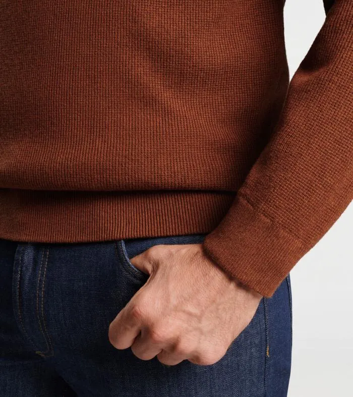 Peter Millar Sweaters Men Davenport Basketweave QuarterZip