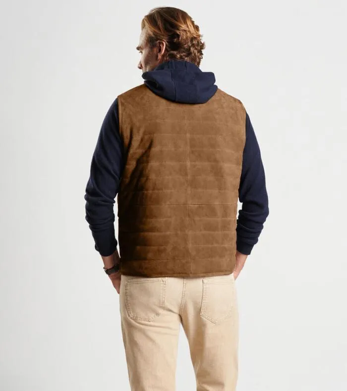Peter Millar Vests Men Suede Greenwich Vest