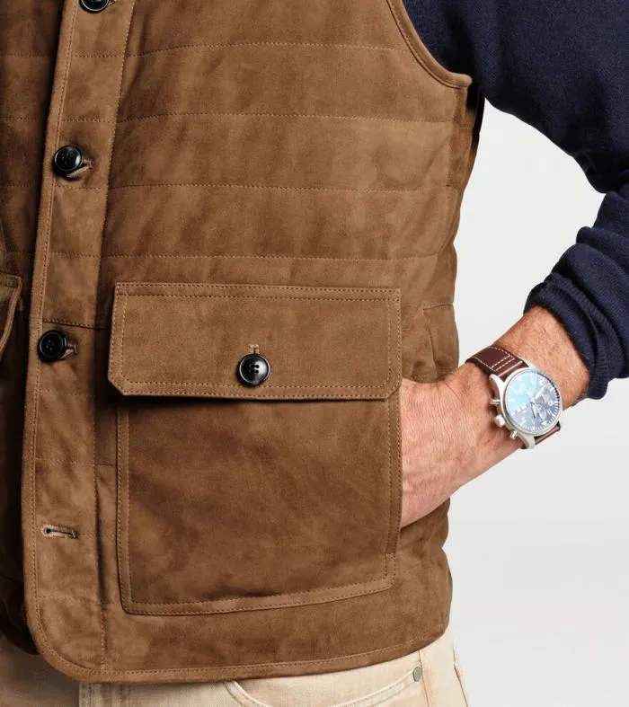 Peter Millar Vests Men Suede Greenwich Vest