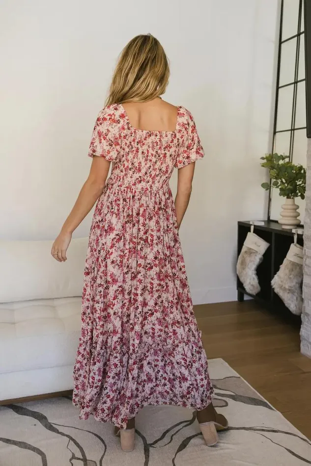 Petra Floral Maxi Dress Pink Women Bohme Dresses