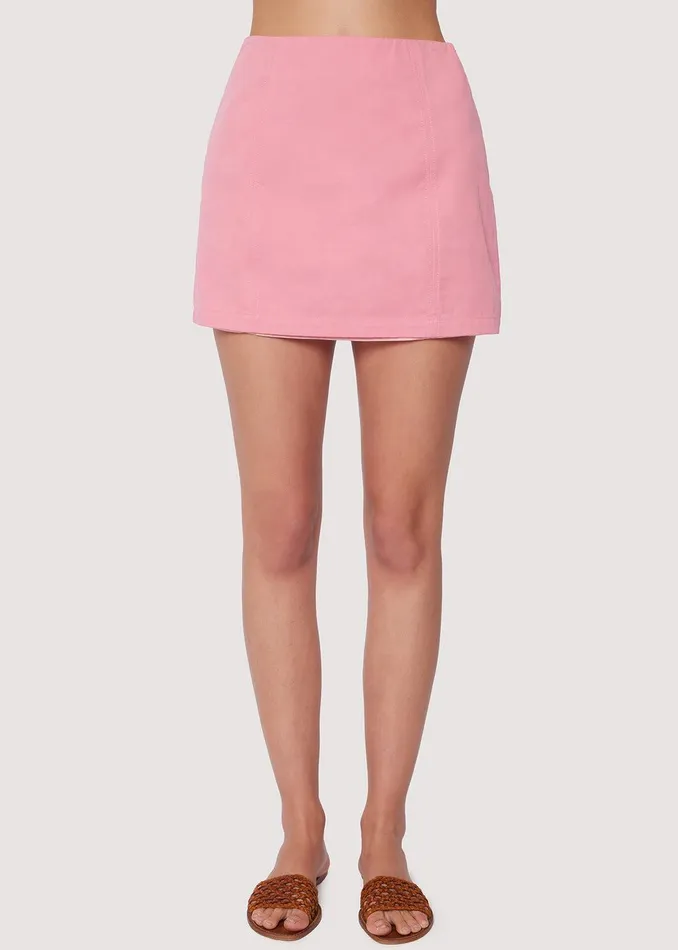 Pink Garnet Mini Skirt Pink Women Lost Wander Skirts