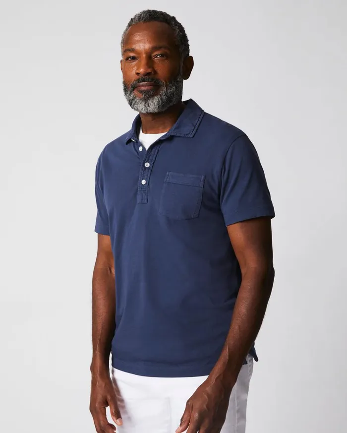Polos Tees and Henleys Men Billy Reid Pensacola Polo Navy