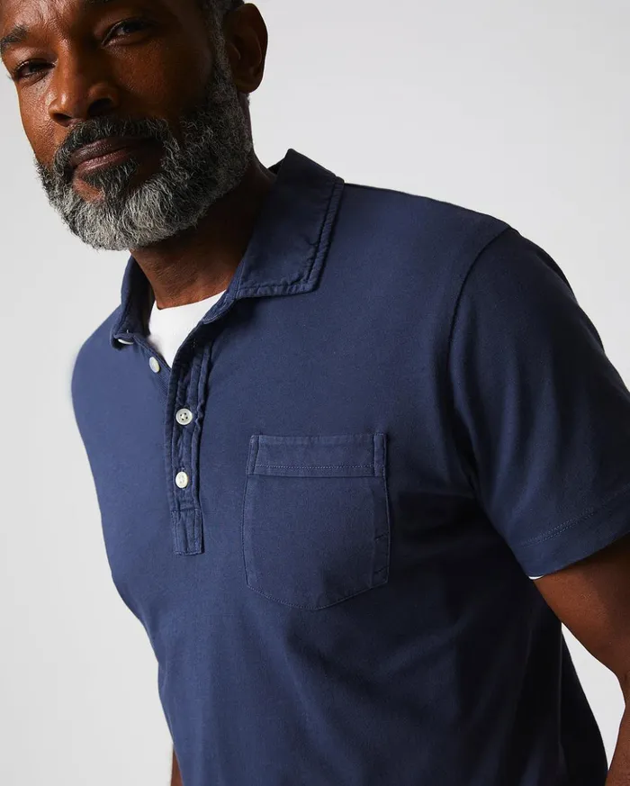 Polos Tees and Henleys Men Billy Reid Pensacola Polo Navy