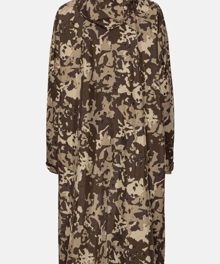 Poncho W Sleeves 8211 Brown Camo RainwearClothing Ilse Jacobsen Knitwear Poncho W Sleeves 8211 Brown Camo RainwearClothing Ilse Jacobsen Knitwear