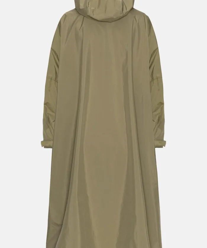 Poncho W Sleeves 8211 Covert Green RainwearClothing Ilse Jacobsen Knitwear Poncho W Sleeves 8211 Covert Green RainwearClothing Ilse Jacobsen Knitwear