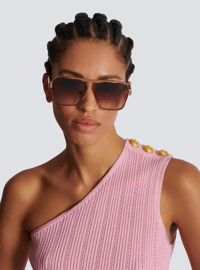 Premier Sunglasses Brown MenWomen Balmain Eyewear