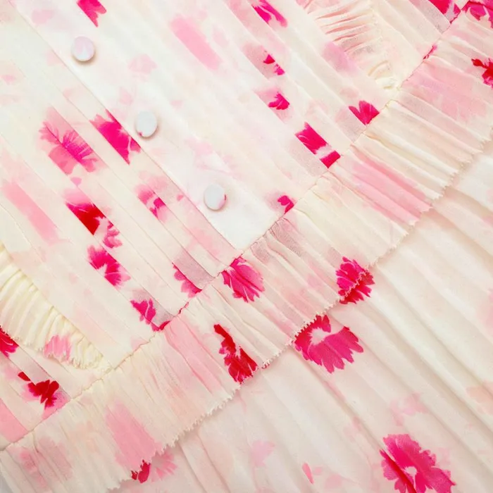 Printed Chiffon Midi Dress Kids Self Portrait Party Dresses Printed Chiffon Midi Dress Kids Self Portrait Party Dresses