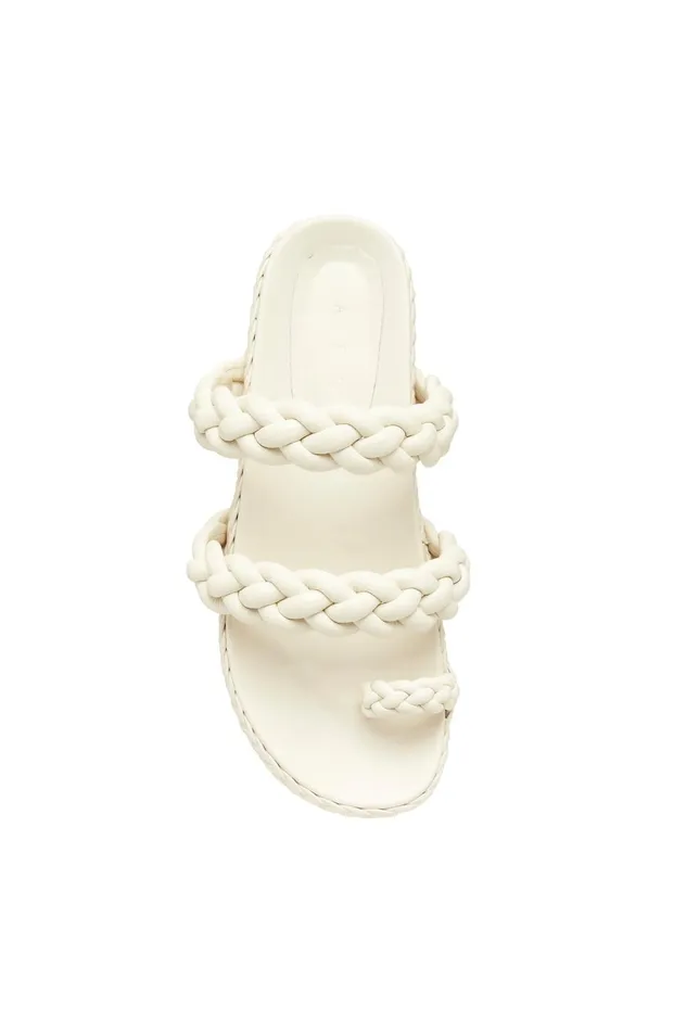Promenade Braided Chunky Slide Ivory Women Aje Shoes