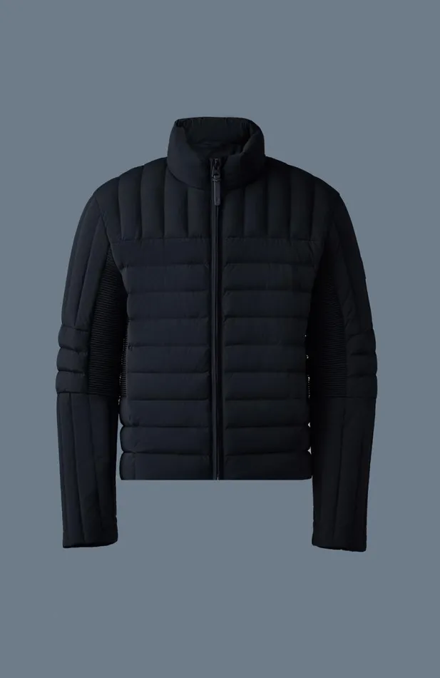 Puffer Men Mackage TRAVIS Perpendicular Channel Quilt Down Jacket Black