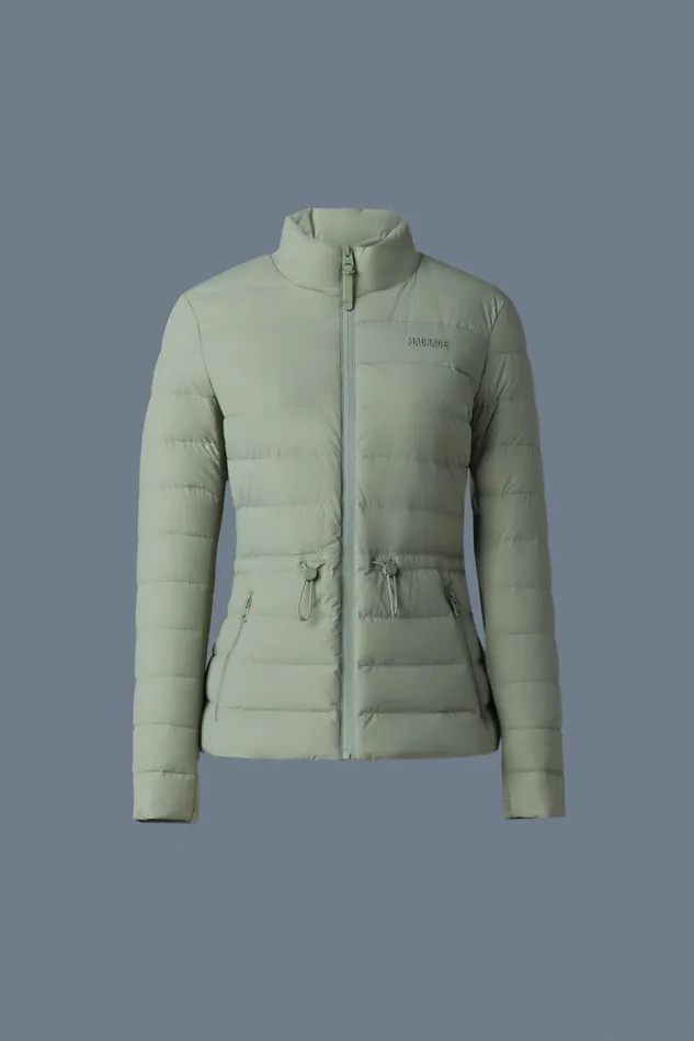 Puffers Women Mackage JACEYCITY Light Down Jacket With Stand Collar Black