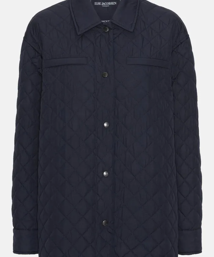 Quilt Jacket 8211 Dark Indigo Outerwear Ilse Jacobsen All Jackets And Coats