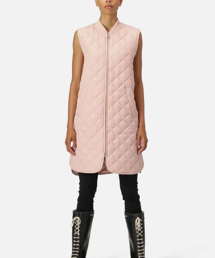 Quilt Vest 8211 Pale Pink Outerwear Ilse Jacobsen All Jackets And Coats