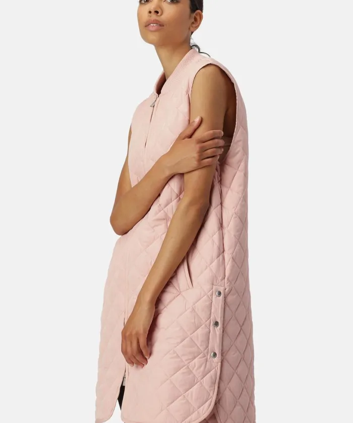 Quilt Vest 8211 Pale Pink Outerwear Ilse Jacobsen All Jackets And Coats