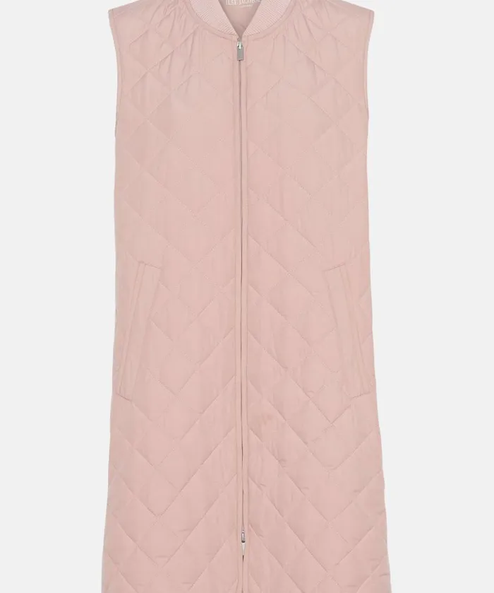 Quilt Vest 8211 Pale Pink Outerwear Ilse Jacobsen All Jackets And Coats