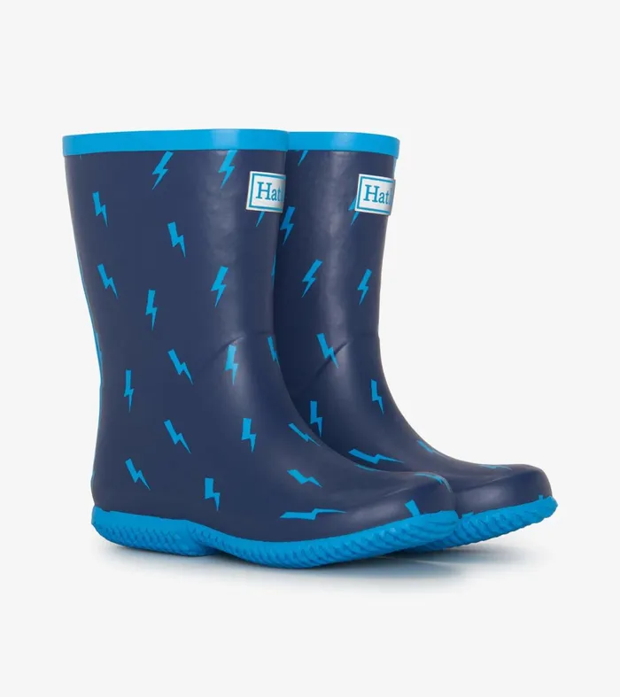 Rainwear BoysBaby and Toddler Hatley Boys Lightning Storm Packable Rain Boots