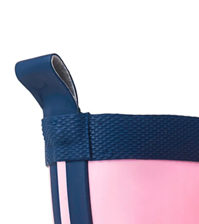 Rainwear GirlsBaby and Toddler Hatley Pink and Navy Matte Rain Boots