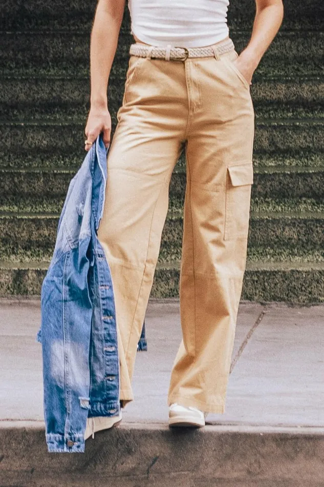 Ramsey Wide Leg Pants In Tan Tan Women Bohme Pants
