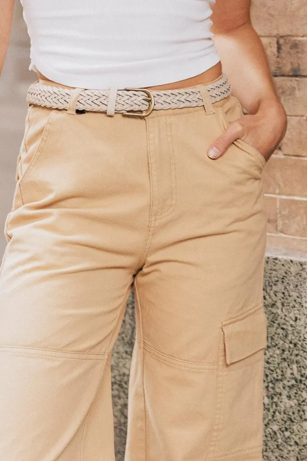 Ramsey Wide Leg Pants In Tan Tan Women Bohme Pants
