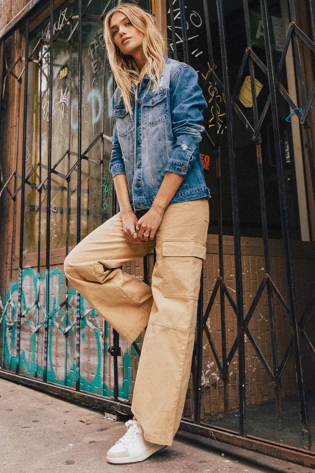 Ramsey Wide Leg Pants In Tan Tan Women Bohme Pants