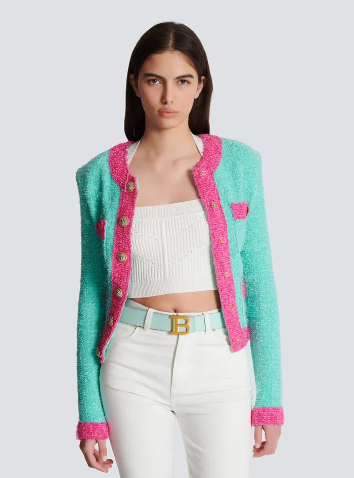 Reversible Calfskin BBelt Multicolor Women Balmain Belts