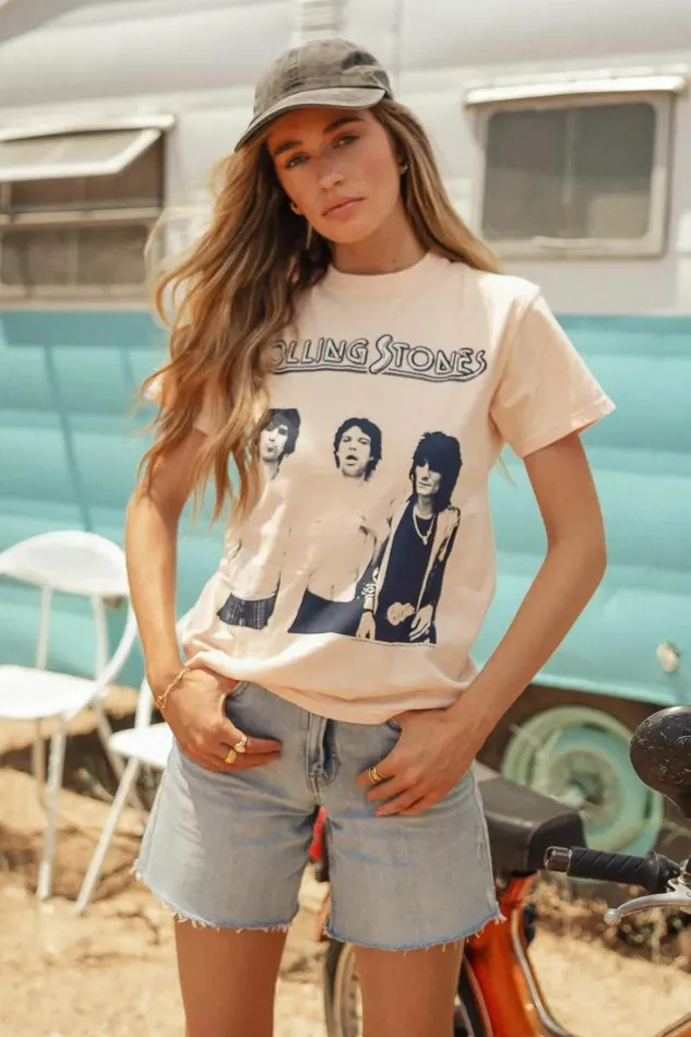 Rolling Stones TShirt 8211 FINAL SALE Rose Women Bohme Tees and Tanks