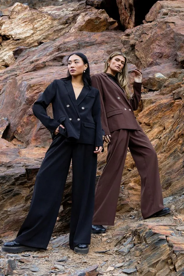 Romaine Blazer In Black Black Women Bohme Outerwear