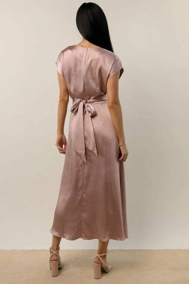 Rosalind Midi Dress In Mauve Mauve Women Bohme Dresses