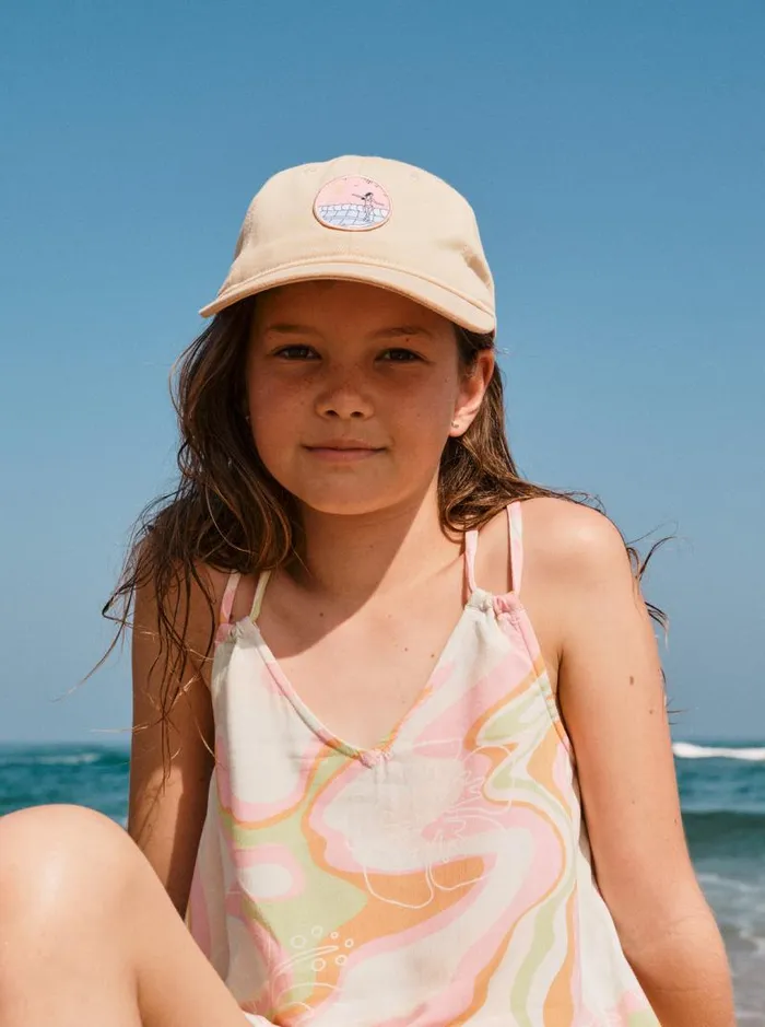Roxy Accessories Girl039s 416 Fiji Flower Baseball Cap For Girls Beige 8211 Kids