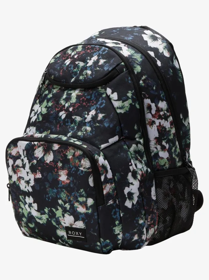 Roxy Backpacks Shadow Swell 24 L Printed Medium Backpack Anthracite Black Flowers La 8211 Women